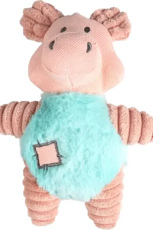Flamingo - Jouet Peluche Small Dog Cochon Ikra Rose pour Chiots - 23cm Pas Cher
