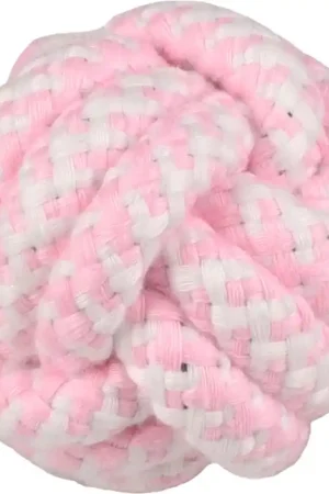 Jusqu’à Épuisement Des Stocks Flamingo - Balle Tressée Small Dog Ivar Rose pour Chiens - 6cm