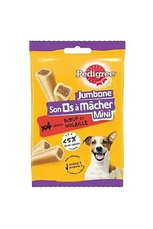 Prix Promo Pedigree - Jambon Os à Mâcher Mini Bœuf et Volaille pour Petit Chien - 160g