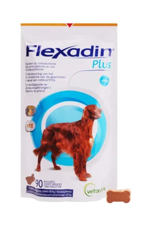 Vetoquinol - Complément Flexadin Plus Maxi pour Chiens - x 90 Fait Main
