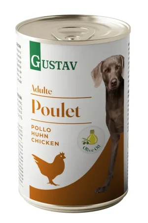 Bon Marché Gustav - Pâtée Adulte au Poulet pour Chiens - 400g