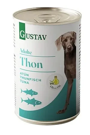 Gustav - Pâtée Adulte au Thon pour Chiens - 400g Gros Lot