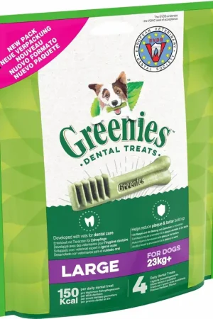 Greenies - Friandises Sticks Dentaires LARGE pour Grand Chien - x4 Marque