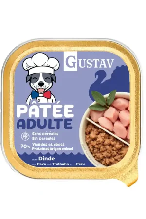 Gustav - Pâtée Adulte à la Dinde pour Chiens - 150g Meilleur Choix