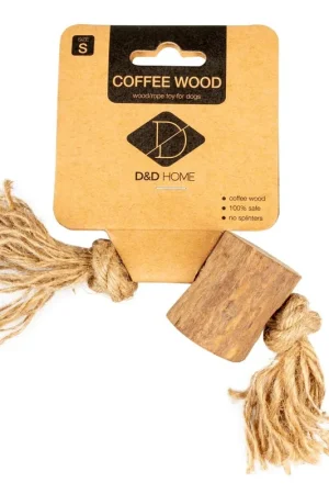 Haute Qualité D&D - Bâton à mâcher en bois de caféier & corde Brun