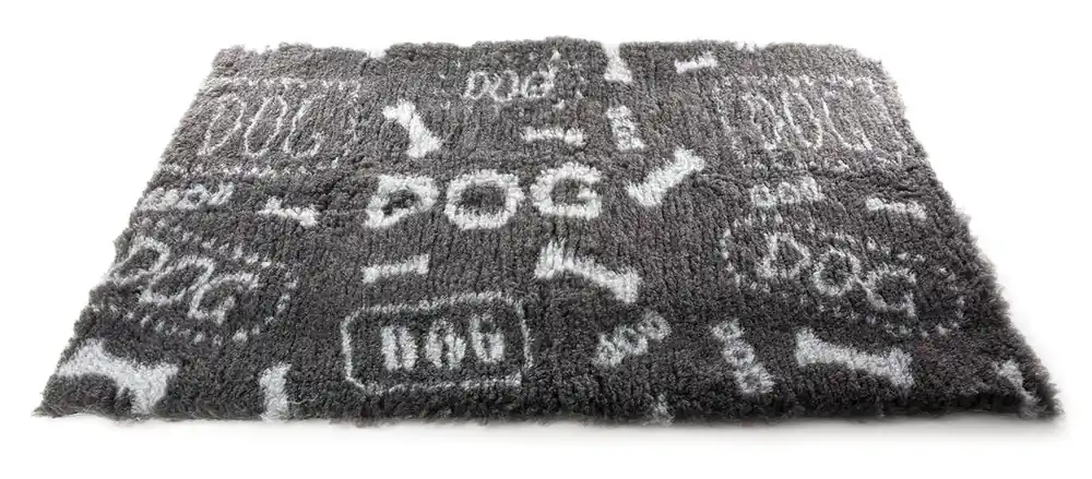 Martin Sellier - Tapis Plat Petbed Dog Gris et Blanc pour Chien Top Qualité