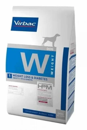 Virbac - Croquettes Veterinary HPM Weight Loss & Diabetes pour Chiens - 12Kg Meilleure Qualité
