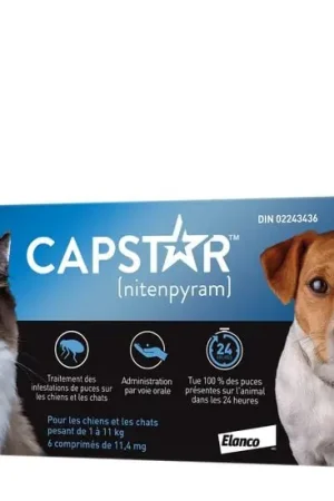Commande En Gros Traitement antipuces oral pour chats et petits chiens, 1-11 kg, paquet de 6