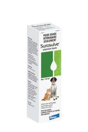Usine Directe Nettoyant pour oreilles pour chiens et chats, 125 ml