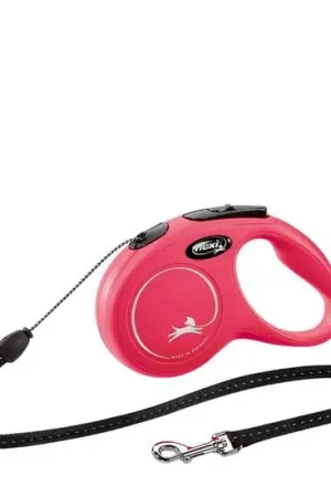 Édition Limitée Laisse rétractable «Classic» rouge en corde, 5m