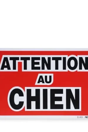 Enseigne « Attention au chien » Produit De Marque