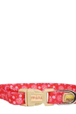 Collier pour petits chiens, fleurs roses Nouvelle Collection