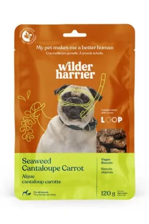 Biscuits véganes au wakamé, cantaloup et carotte pour chiens Offre Limitée